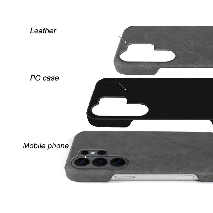 For Galaxy S26 Ultra 5G Retro-skin Magnetic Vegan Leather Back Phone Case