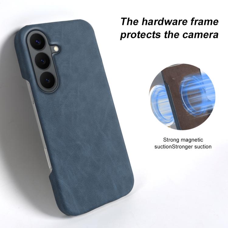 For Galaxy S26+ 5G Retro-skin Magnetic Vegan Leather Back Phone Case
