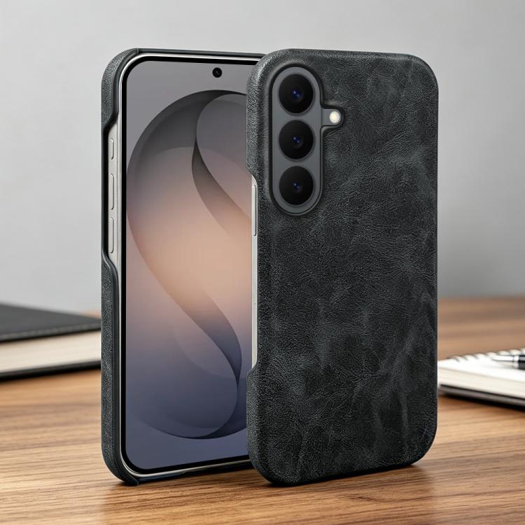 For Galaxy S26 5G Retro-skin Magnetic Vegan Leather Back Phone Case