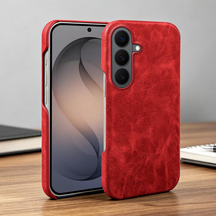 For Galaxy S26 5G Retro-skin Magnetic Vegan Leather Back Phone Case
