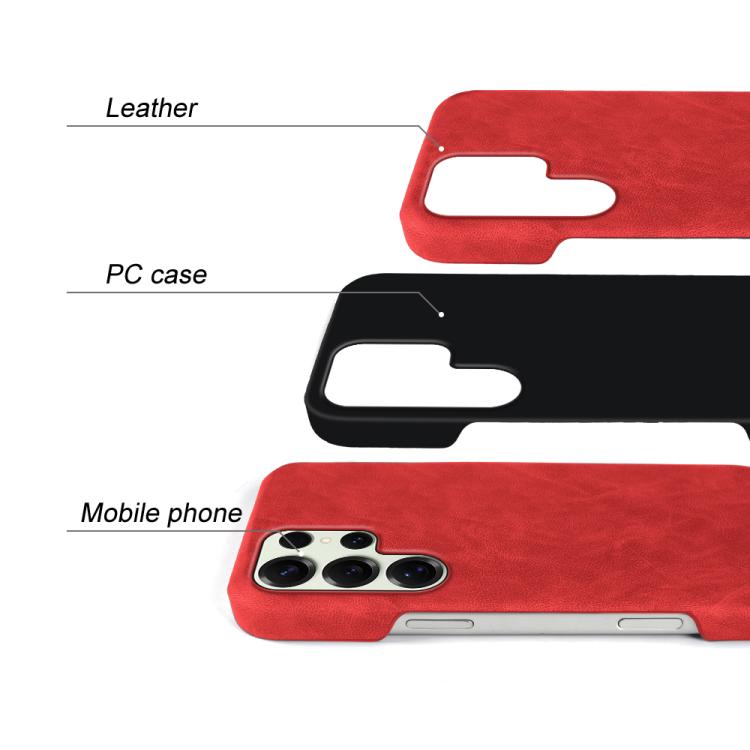 For Galaxy S25 Ultra 5G Retro-skin Magnetic Vegan Leather Back Phone Case