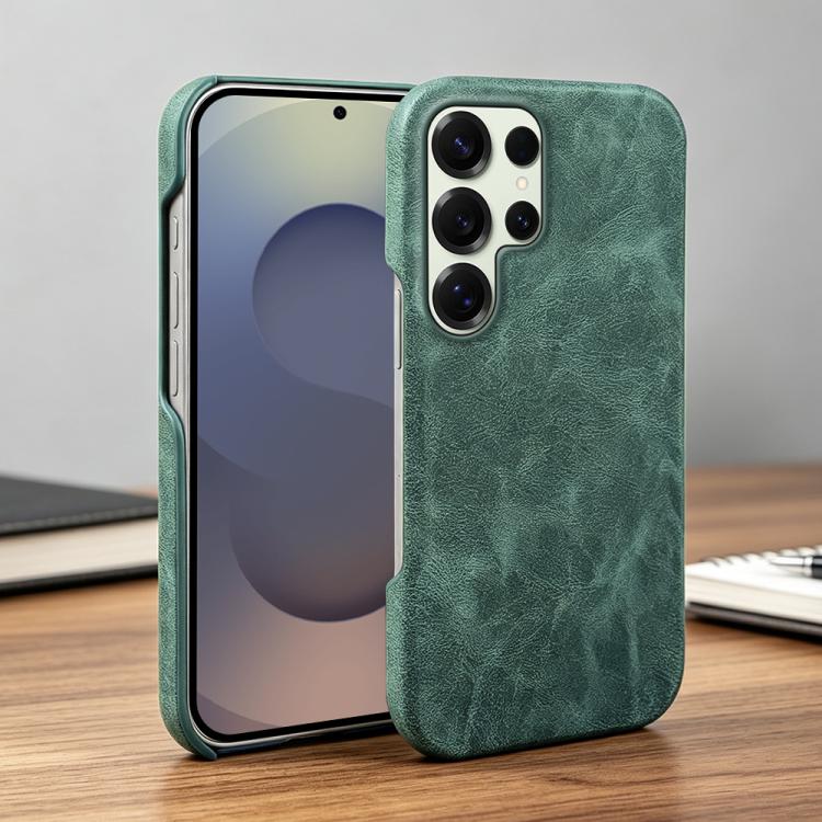 For Galaxy S25 Ultra 5G Retro-skin Magnetic Vegan Leather Back Phone Case