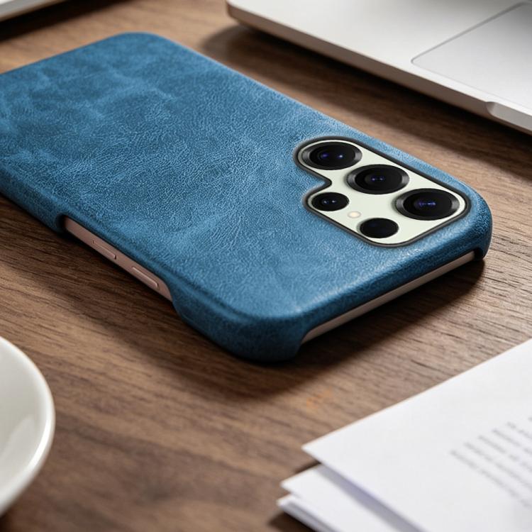 For Galaxy S25 Ultra 5G Retro-skin Magnetic Vegan Leather Back Phone Case