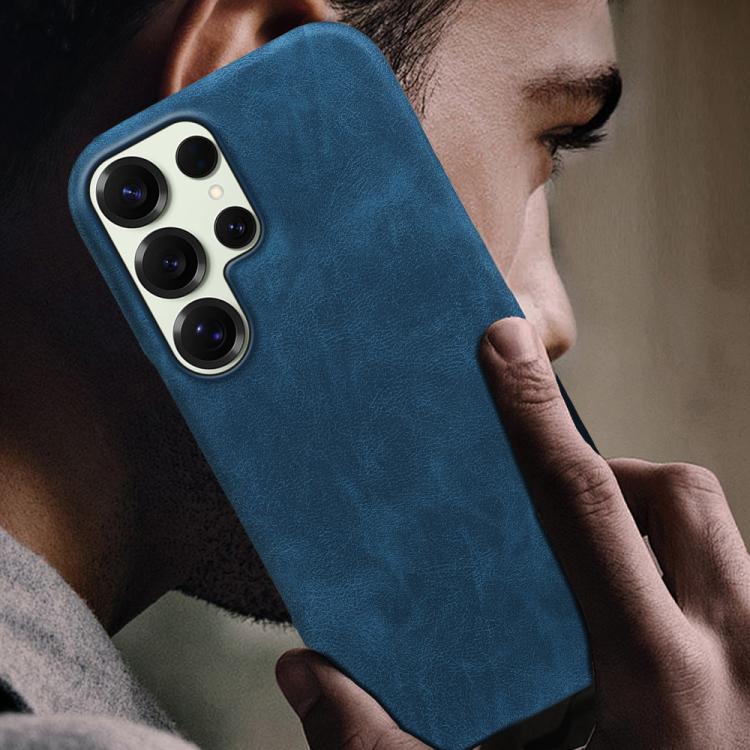 For Galaxy S25 Ultra 5G Retro-skin Magnetic Vegan Leather Back Phone Case