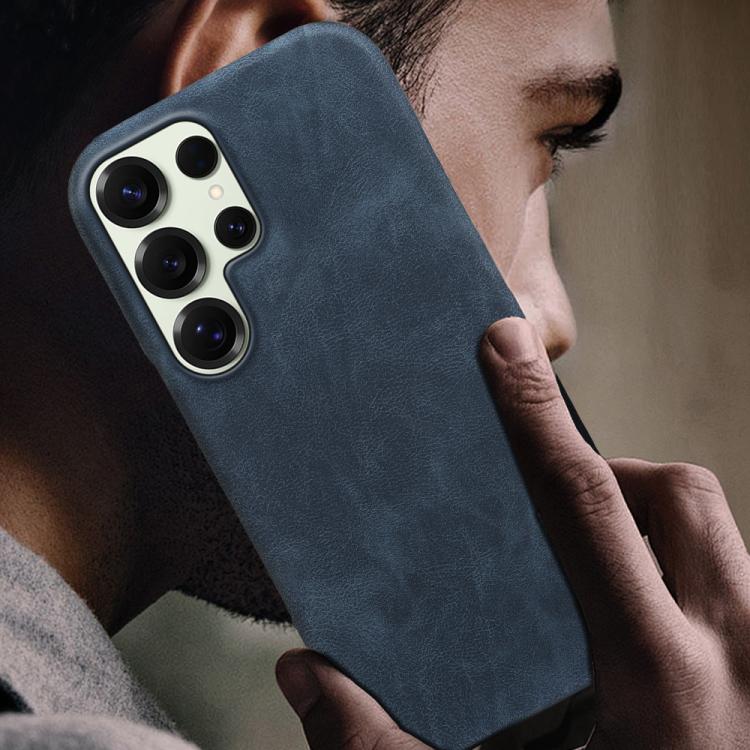 For Galaxy S25 Ultra 5G Retro-skin Magnetic Vegan Leather Back Phone Case