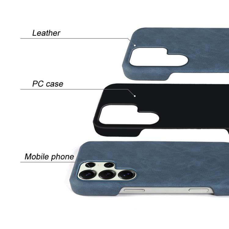 For Galaxy S25 Ultra 5G Retro-skin Magnetic Vegan Leather Back Phone Case