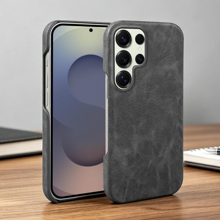 For Galaxy S25 Ultra 5G Retro-skin Magnetic Vegan Leather Back Phone Case