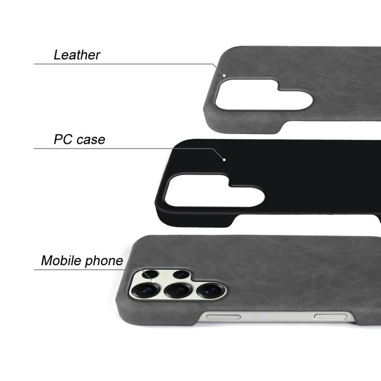 For Galaxy S25 Ultra 5G Retro-skin Magnetic Vegan Leather Back Phone Case