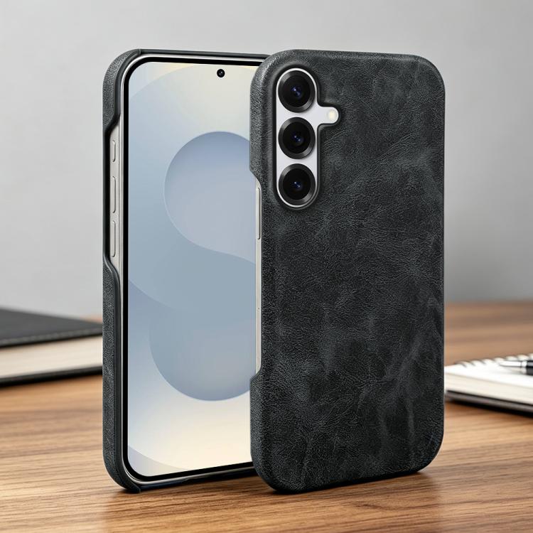 For Galaxy S25 5G Retro-skin Magnetic Vegan Leather Back Phone Case