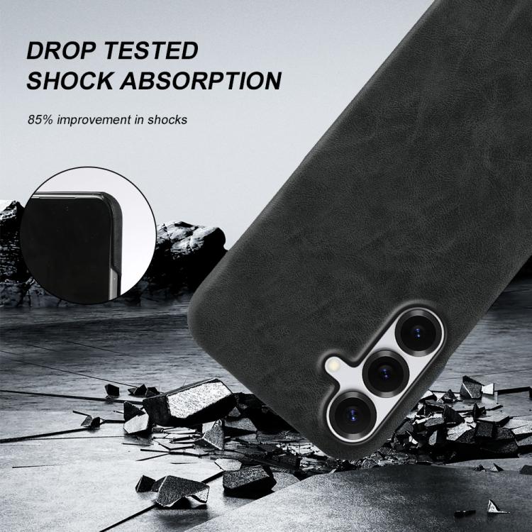 For Galaxy S25 5G Retro-skin Magnetic Vegan Leather Back Phone Case