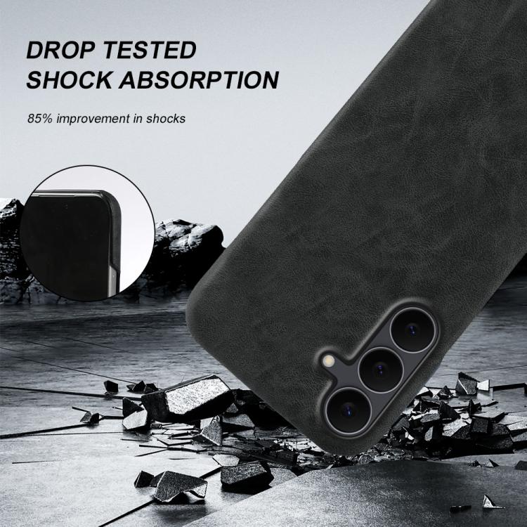For Galaxy S25 FE 5G Retro-skin Magnetic Vegan Leather Back Phone Case