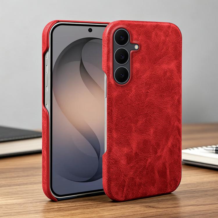 For Galaxy S25 FE 5G Retro-skin Magnetic Vegan Leather Back Phone Case