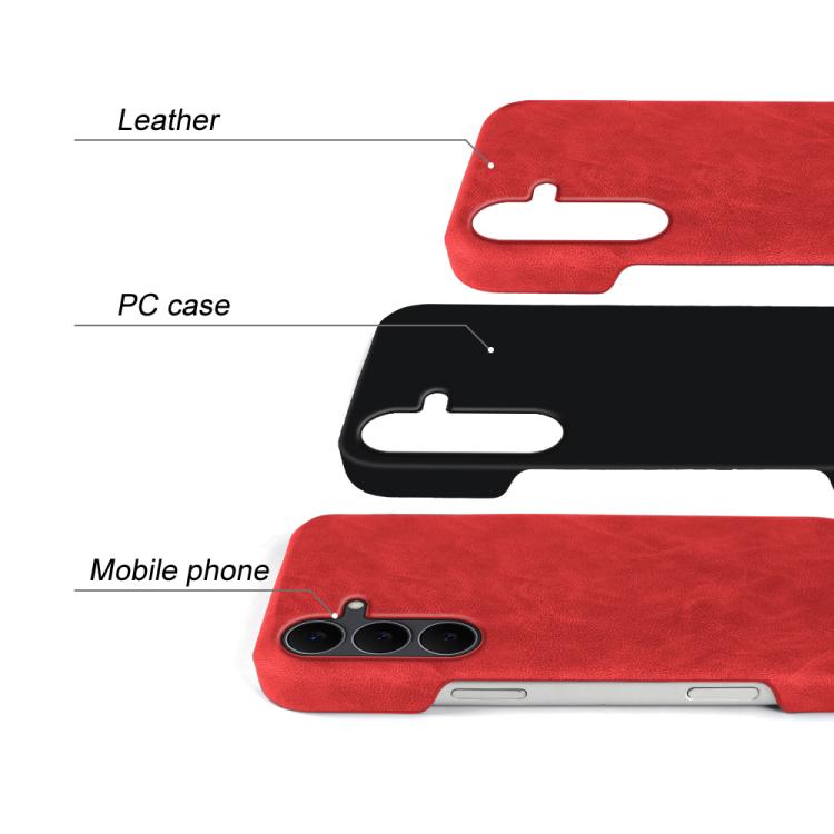 For Galaxy S25 FE 5G Retro-skin Magnetic Vegan Leather Back Phone Case