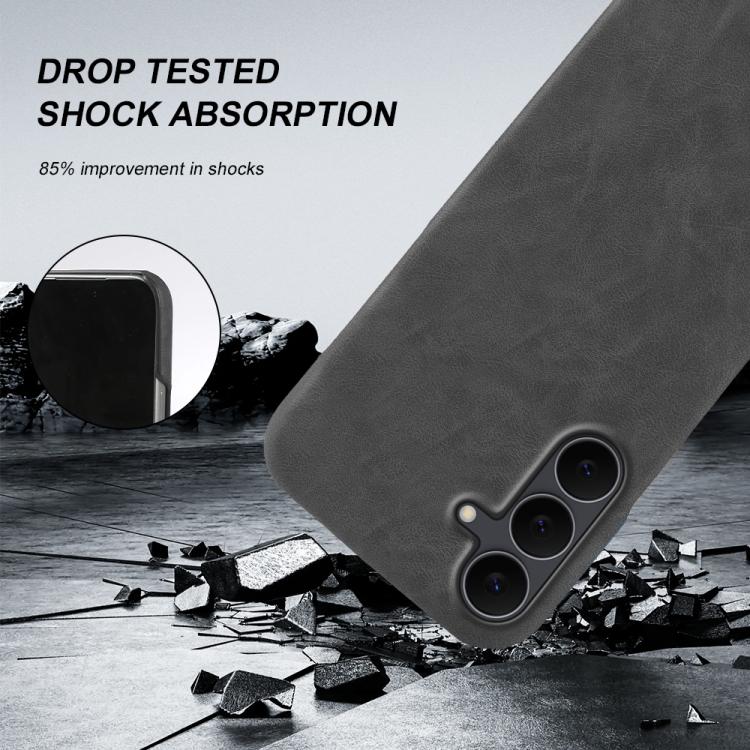 For Galaxy S25 FE 5G Retro-skin Magnetic Vegan Leather Back Phone Case
