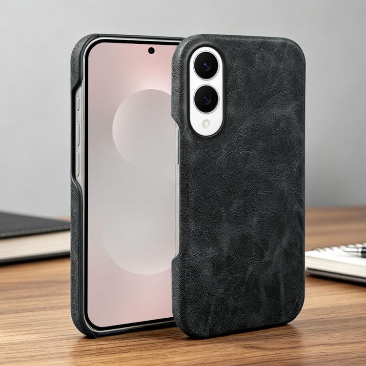 For Galaxy S25 Edge 5G Retro-skin Magnetic Vegan Leather Back Phone Case