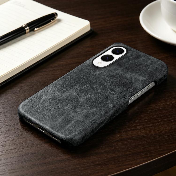 For Galaxy S25 Edge 5G Retro-skin Magnetic Vegan Leather Back Phone Case