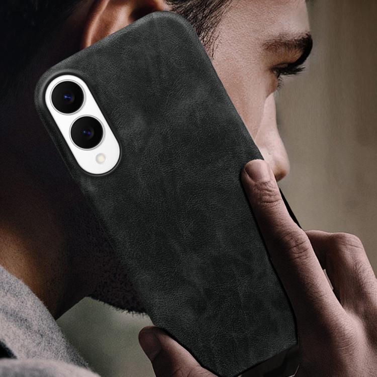 For Galaxy S25 Edge 5G Retro-skin Magnetic Vegan Leather Back Phone Case