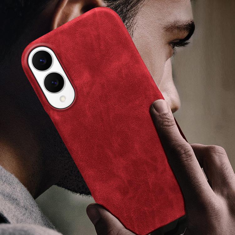 For Galaxy S25 Edge 5G Retro-skin Magnetic Vegan Leather Back Phone Case