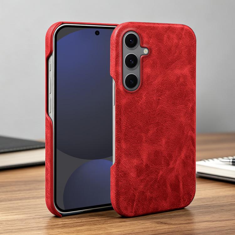 For Galaxy S24 FE 5G Retro-skin Magnetic Vegan Leather Back Phone Case