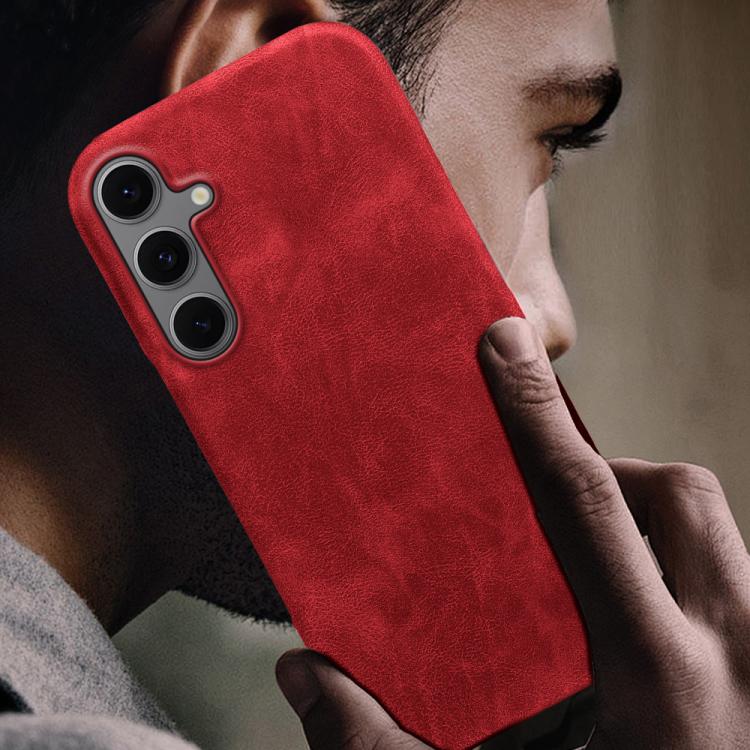 For Galaxy S24 FE 5G Retro-skin Magnetic Vegan Leather Back Phone Case