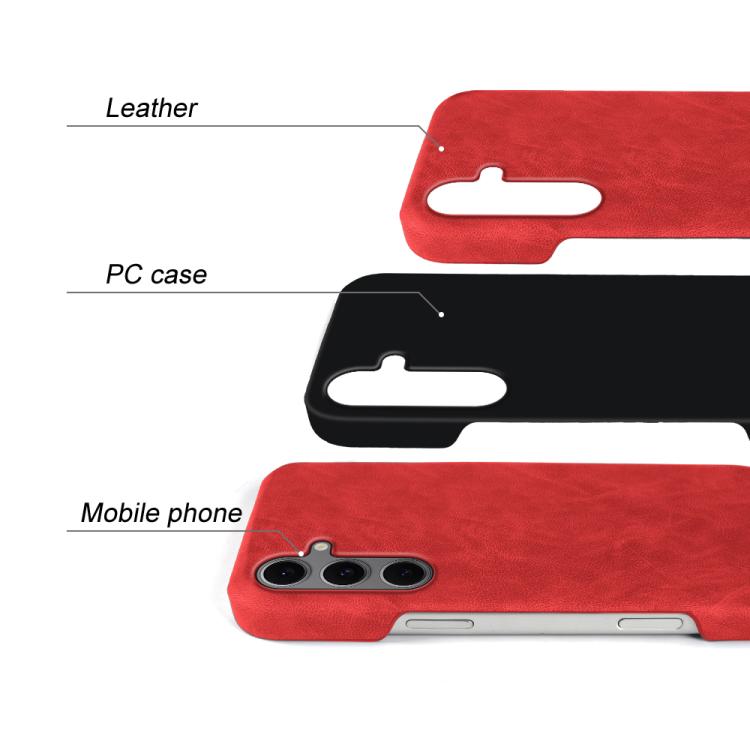 For Galaxy S24 FE 5G Retro-skin Magnetic Vegan Leather Back Phone Case