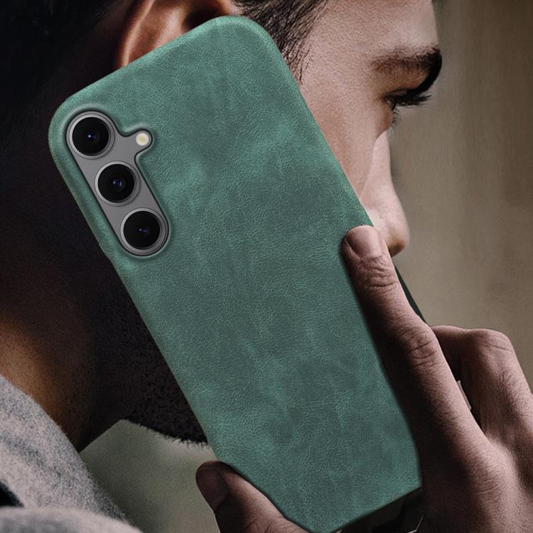 For Galaxy S24 FE 5G Retro-skin Magnetic Vegan Leather Back Phone Case
