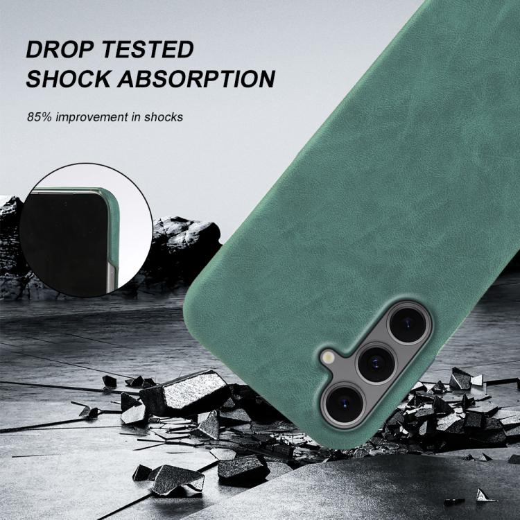 For Galaxy S24 FE 5G Retro-skin Magnetic Vegan Leather Back Phone Case