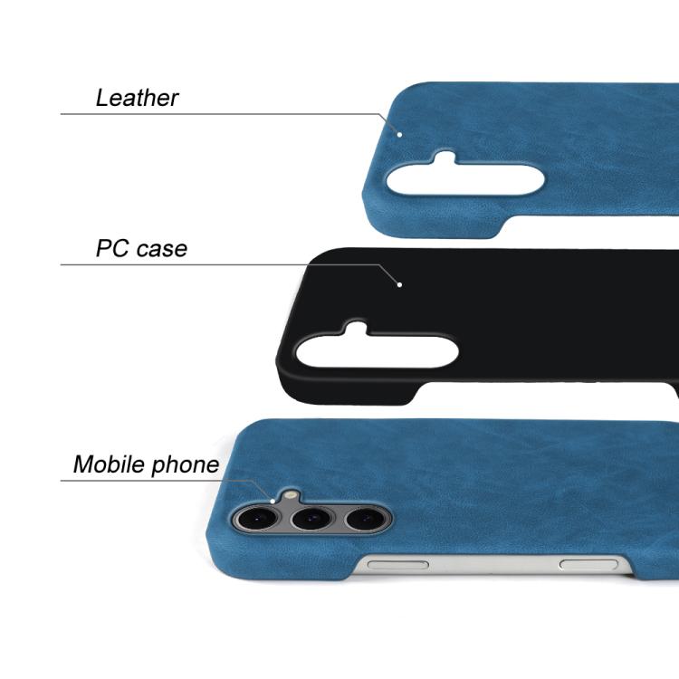 For Galaxy S24 FE 5G Retro-skin Magnetic Vegan Leather Back Phone Case