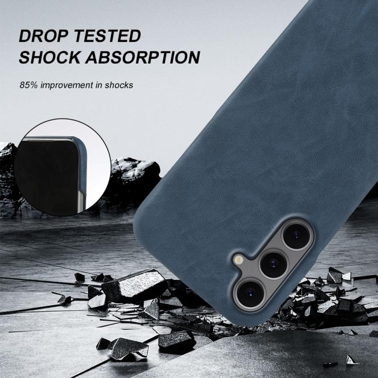 For Galaxy S24 FE 5G Retro-skin Magnetic Vegan Leather Back Phone Case