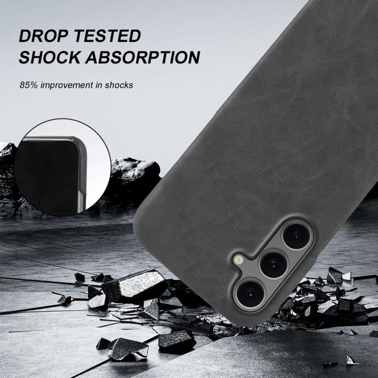 For Galaxy S24 FE 5G Retro-skin Magnetic Vegan Leather Back Phone Case