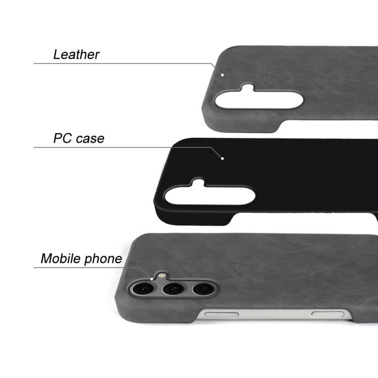 For Galaxy S24 FE 5G Retro-skin Magnetic Vegan Leather Back Phone Case
