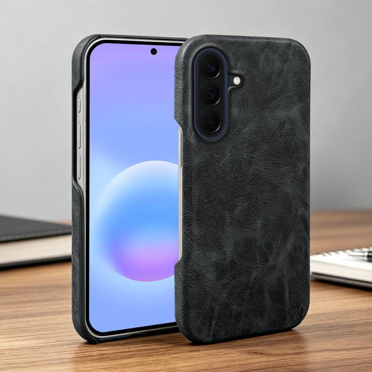 For Galaxy A57 5G Retro-skin Magnetic Vegan Leather Back Phone Case