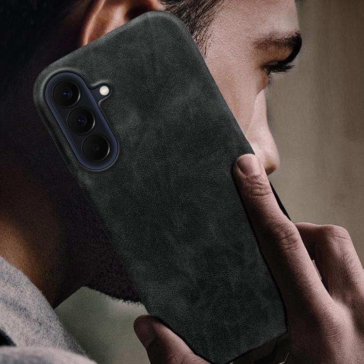 For Galaxy A57 5G Retro-skin Magnetic Vegan Leather Back Phone Case