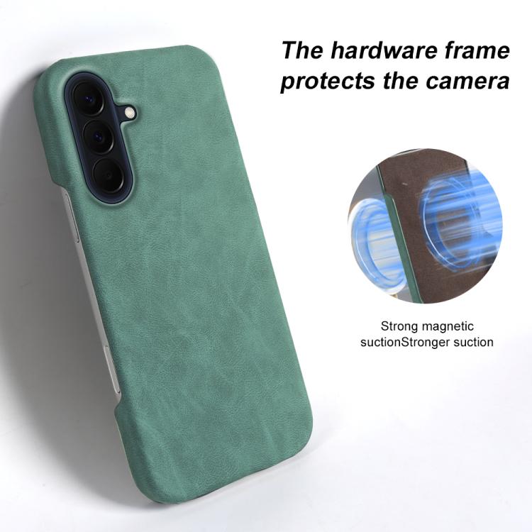 For Galaxy A57 5G Retro-skin Magnetic Vegan Leather Back Phone Case
