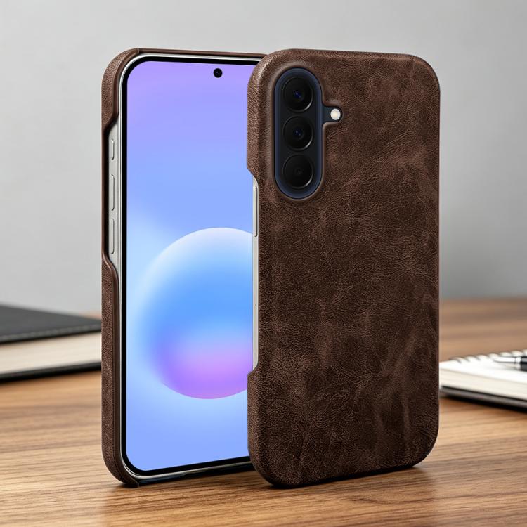 For Galaxy A57 5G Retro-skin Magnetic Vegan Leather Back Phone Case