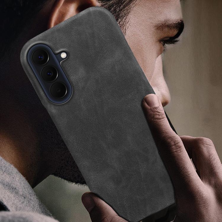 For Galaxy A57 5G Retro-skin Magnetic Vegan Leather Back Phone Case