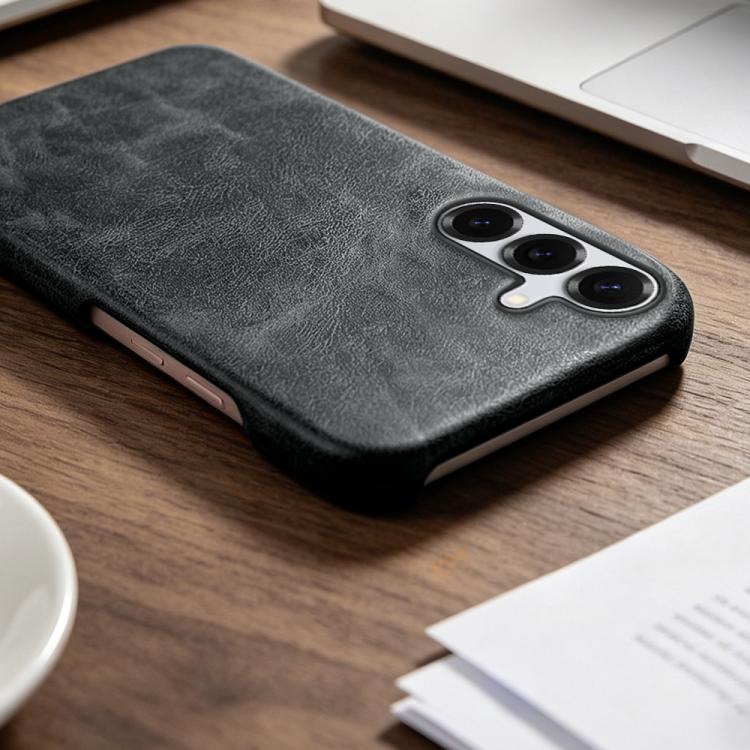 For Galaxy A55 5G Retro-skin Magnetic Vegan Leather Back Phone Case