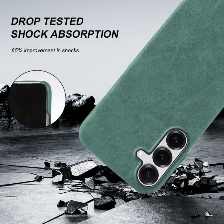 For Galaxy A55 5G Retro-skin Magnetic Vegan Leather Back Phone Case