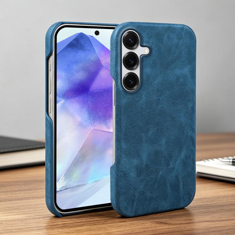 For Galaxy A55 5G Retro-skin Magnetic Vegan Leather Back Phone Case