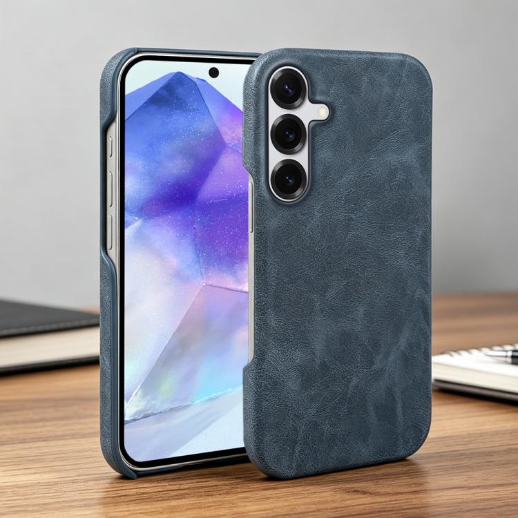 For Galaxy A55 5G Retro-skin Magnetic Vegan Leather Back Phone Case