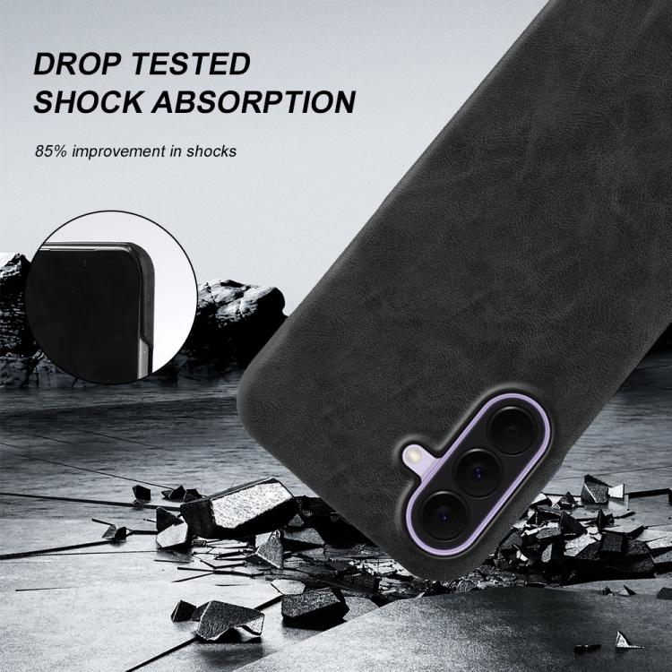 For Galaxy A37 Retro-skin Magnetic Vegan Leather Back Phone Case