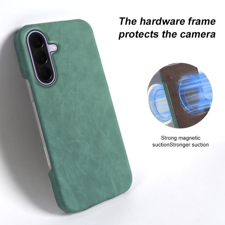 For Galaxy A37 Retro-skin Magnetic Vegan Leather Back Phone Case
