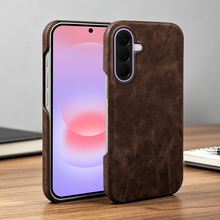 For Galaxy A37 Retro-skin Magnetic Vegan Leather Back Phone Case