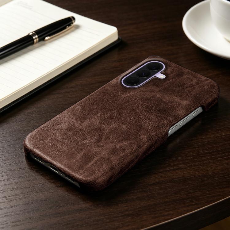 For Galaxy A37 Retro-skin Magnetic Vegan Leather Back Phone Case