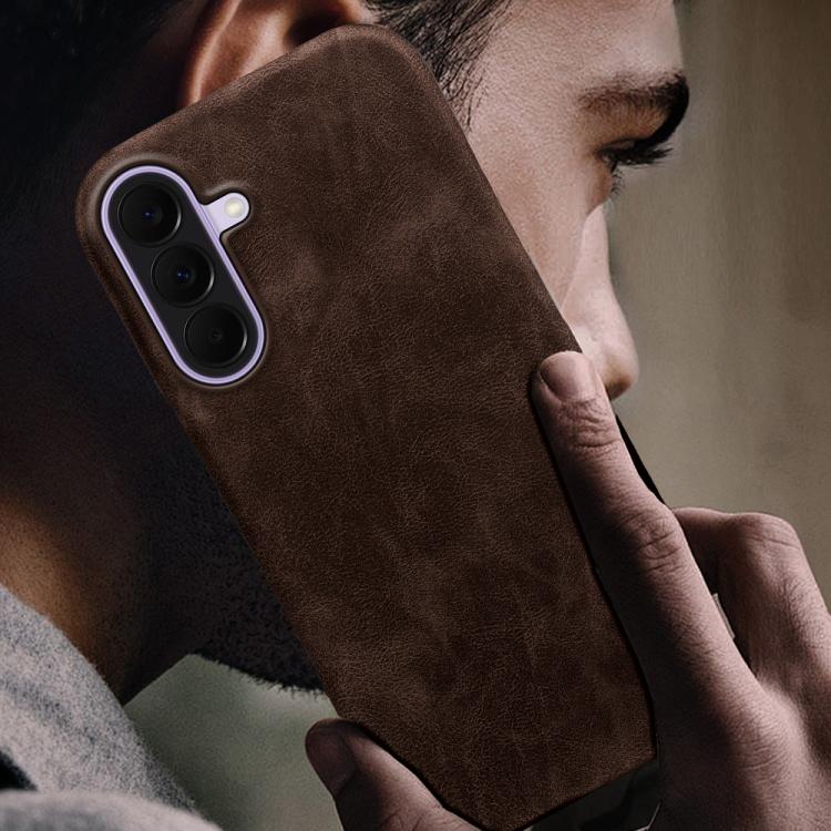 For Galaxy A37 Retro-skin Magnetic Vegan Leather Back Phone Case