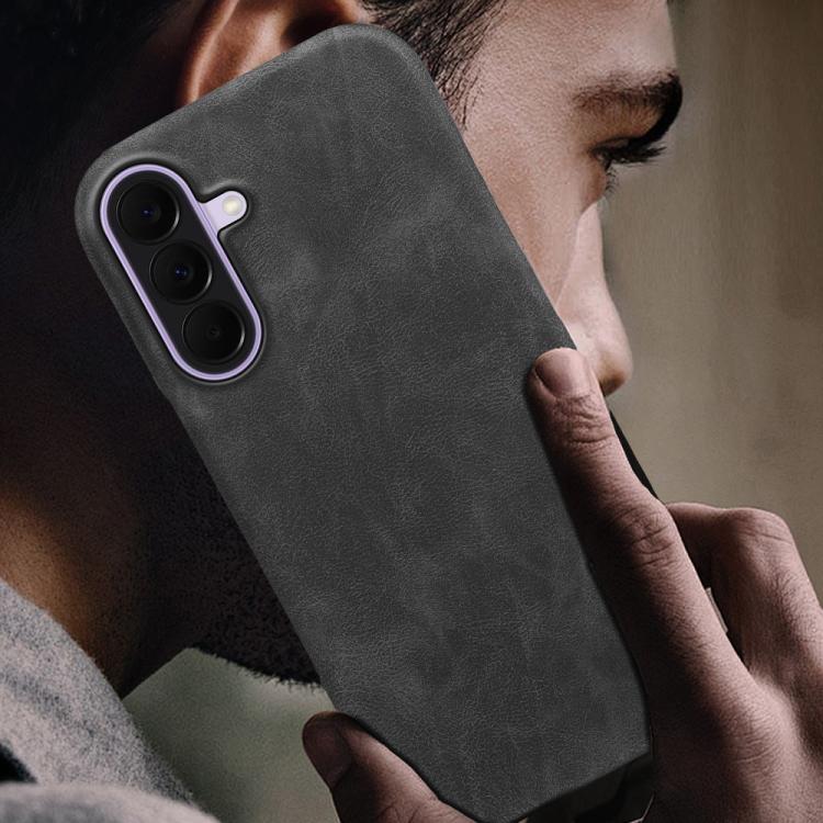 For Galaxy A37 Retro-skin Magnetic Vegan Leather Back Phone Case