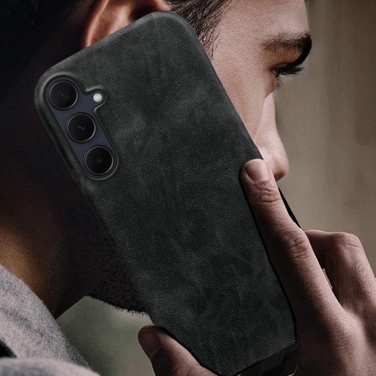 For Galaxy A35 5G Retro-skin Magnetic Vegan Leather Back Phone Case