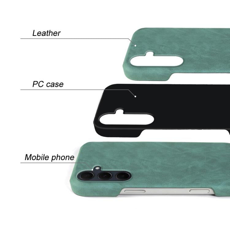 For Galaxy A35 5G Retro-skin Magnetic Vegan Leather Back Phone Case