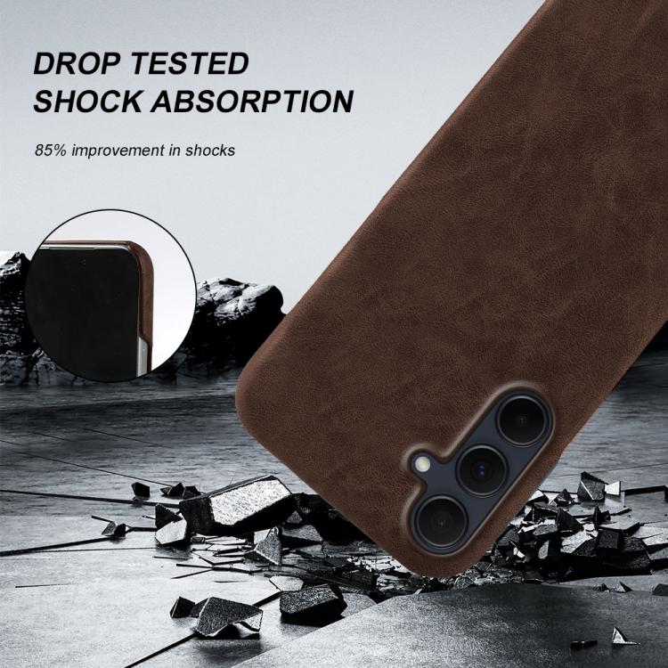 For Galaxy A35 5G Retro-skin Magnetic Vegan Leather Back Phone Case