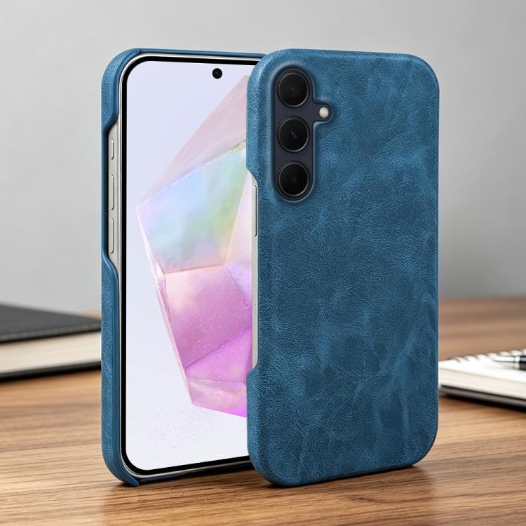 For Galaxy A35 5G Retro-skin Magnetic Vegan Leather Back Phone Case